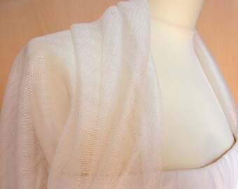 bridal shrug silk tulle