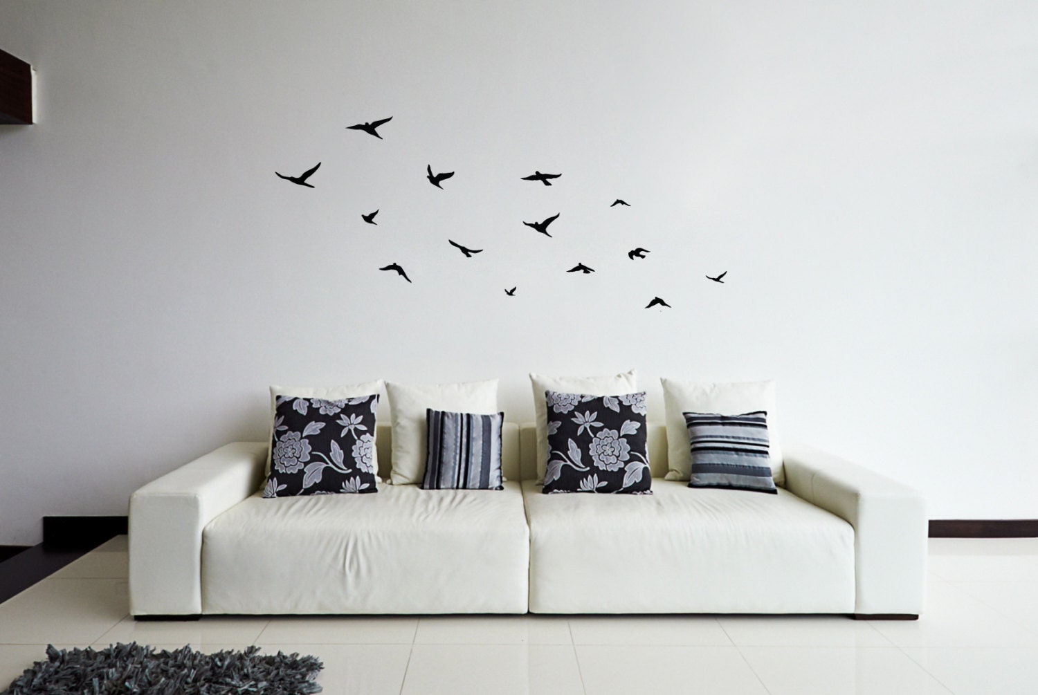 Flying Birds Wall Sticker Flock Of Birds Wall Decal Wall   Il Fullxfull.912289945 D36m 