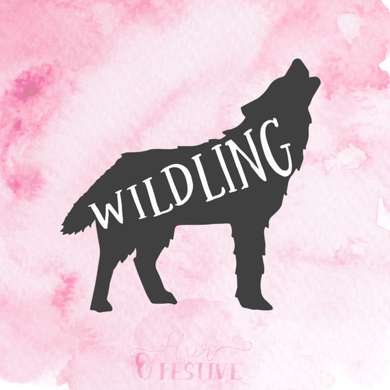 Download Wildling Wolf SVG Cut File Silhouette SVG by FlairandFestive