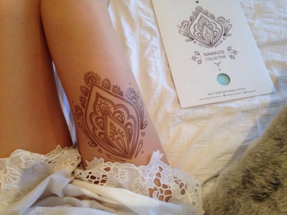  Brown  Henna  Transfer Tattoos 