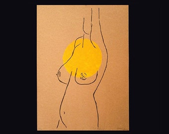 Screenprint. Sun Goddess
