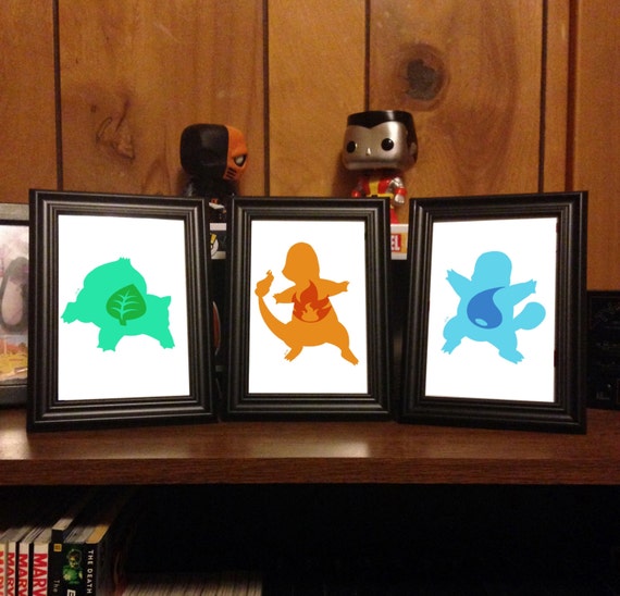 Which Kanto Starter would you choose? - silhouette art