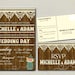 Rustic Wedding Invitation Printable Country by GlamtasticInvites