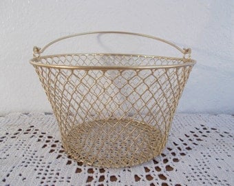 Gold Wedding Flower Girl Basket Spring Summer Fall Autumn Christmas Reception Centerpiece Buffet Favor Display Decoration Party Gift Him Her