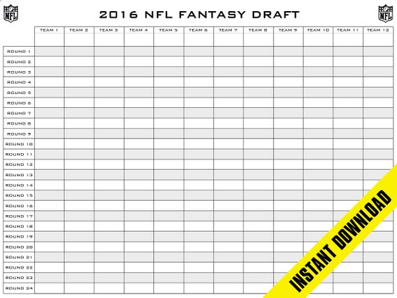 Draft Chart Football