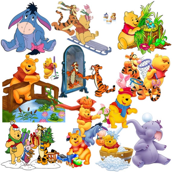 55 Winnie The Pooh Printable Digital by LittleElephantStudio