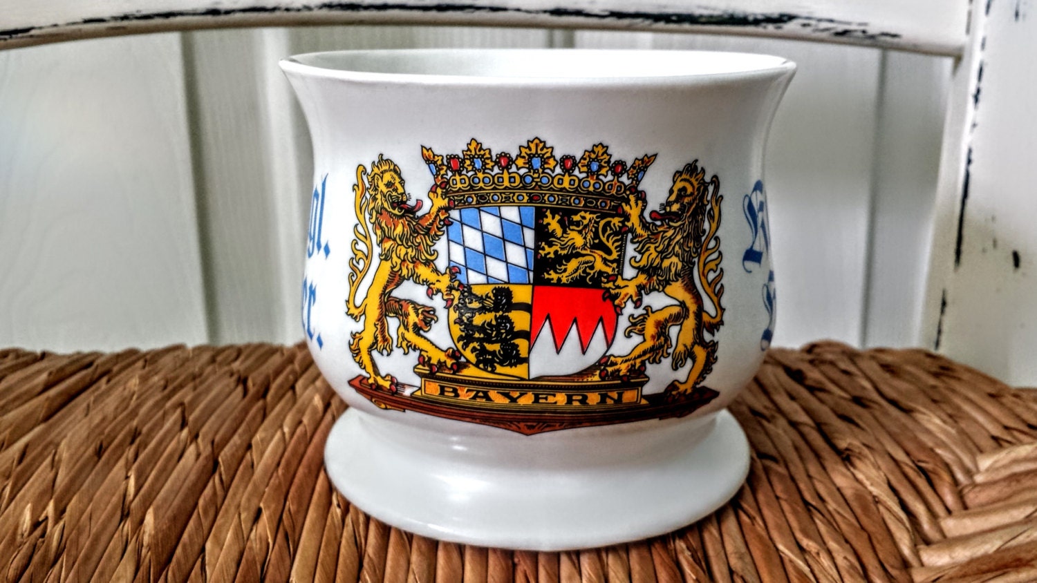 KM Bavaria German Coffee Mug Royal Bavaria Stoneware Coat of