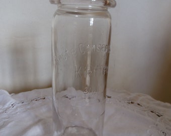 Pot, jar of conservation glass, 40/50's vintage, Germany, deco industrial, apothecary, vintage, retro, classic