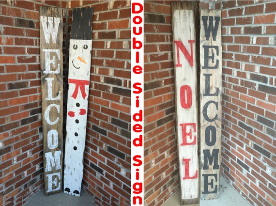 Rustic Christmas Decor Welcome Sign Rustic Christmas Decor Welcome Sign