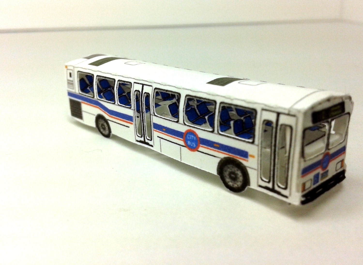  Miniature  paper  model City Bus  Paper  Craft Kit by 