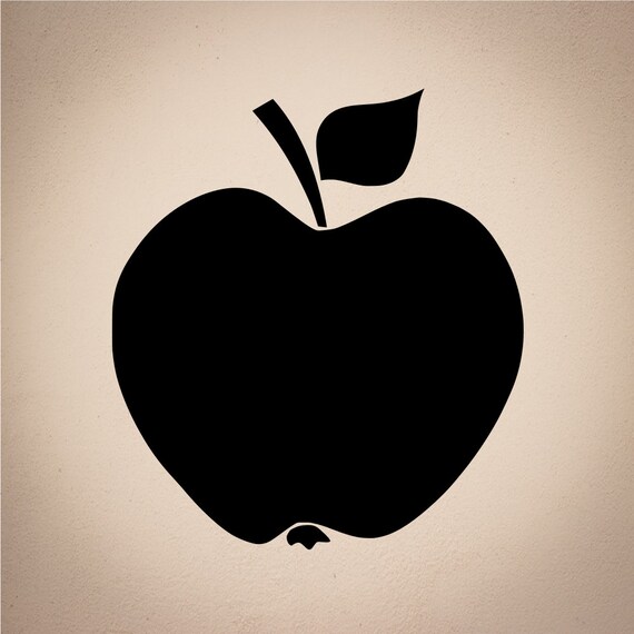 Vinyl Decal Apple Vinyl decal. Car decals Wall by ChadstersDecals