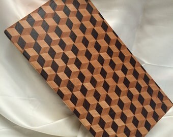 End Grain Cutting Board 3D