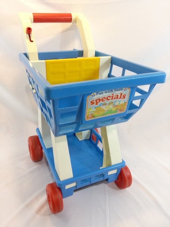 Vintage 1989 Fisher Price 2106 Kids Grocery Cart by