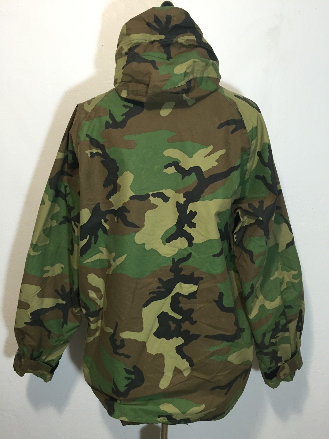 80's vintage GORE-TEX camouflage rain jacket mountain