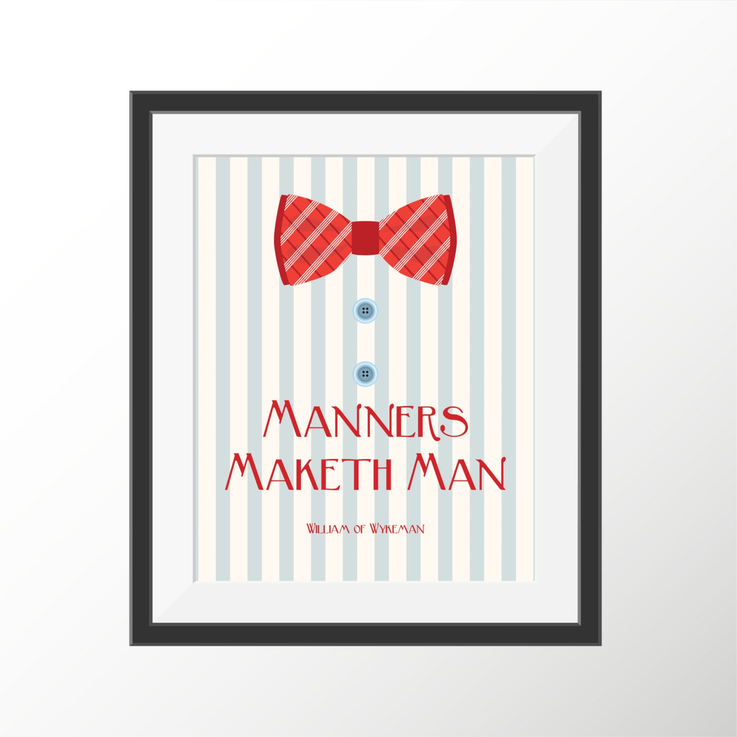 Little Boys Room Good Manners Maketh Man Bow Tie Baby Boy