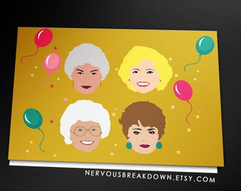 Golden Girls Birthday Card - PRINTABLE CARD