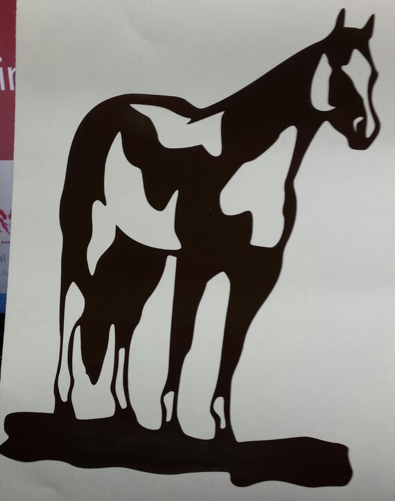 Paint horse decal from DandSHydroandVinyl on Etsy Studio