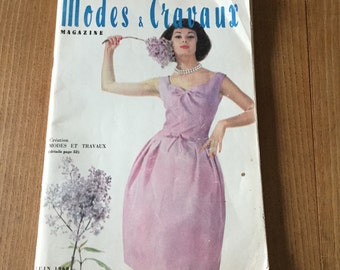 French vintage 1960's magazine Modes & Travaux