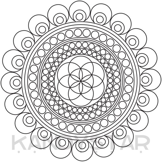 sacred geometry mandalas coloring pages - photo #31