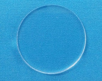 25 Clear Acrylic CIRCLE - ( Select size ) 1/8" or 1/16" Thick - laser cut With Polished Edges Plexiglass