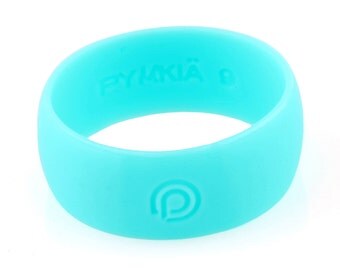 Turquoise PYRKIÄ silicone ring. Add style to any activity. Waterproof. Comfortable. Safe.