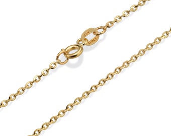 14K White Gold Chain Necklace Solid Gold by YoumeGoldJewelry