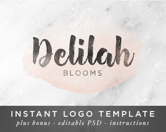 Watercolor Logo Wreath Instant Download Photoshop Watercolor Logo Wreath Instant Download Photoshop