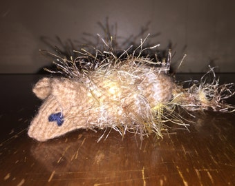 purple mouse cat toy