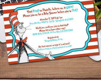 Dr. Seuss Baby Shower Invitation/Announcement