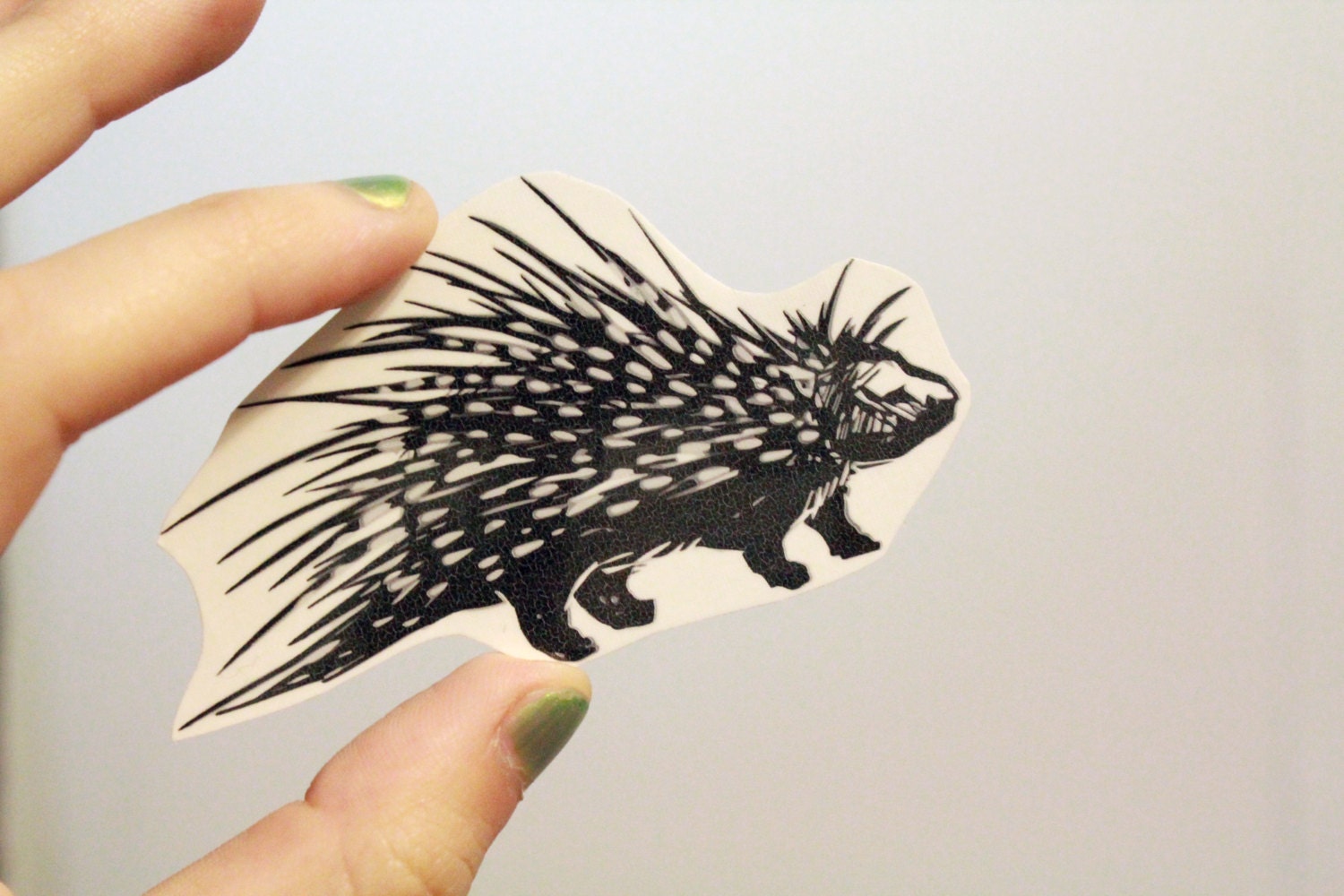 porcupine temporary tattoo black ink forest animal porcupine temporary tattoo black ink forest animal