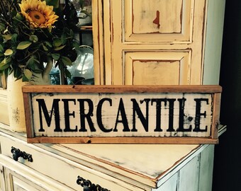 Unique mercantile sign related items | Etsy