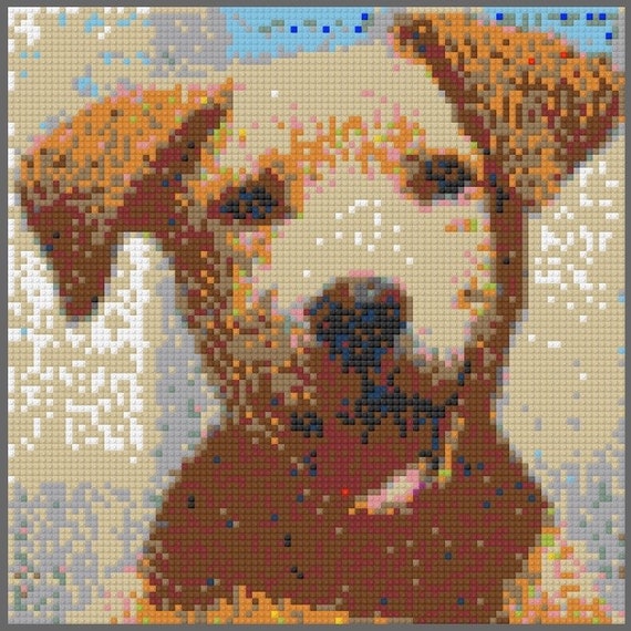 Lego Custom Pet Mosaic Portrait