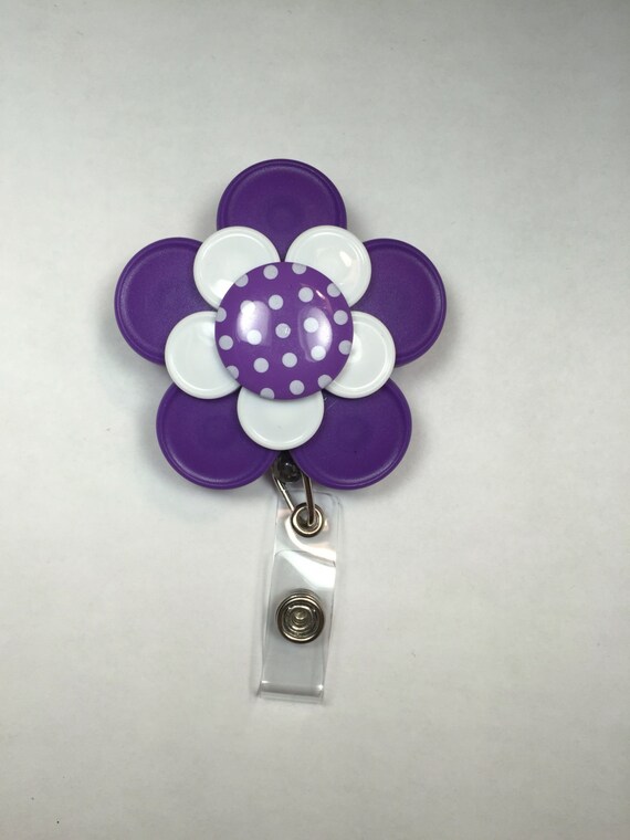 Pretty Name Badge Nurse Name Tag Purple Nurse by ChicBadges