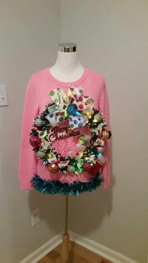 ugly pink sweater