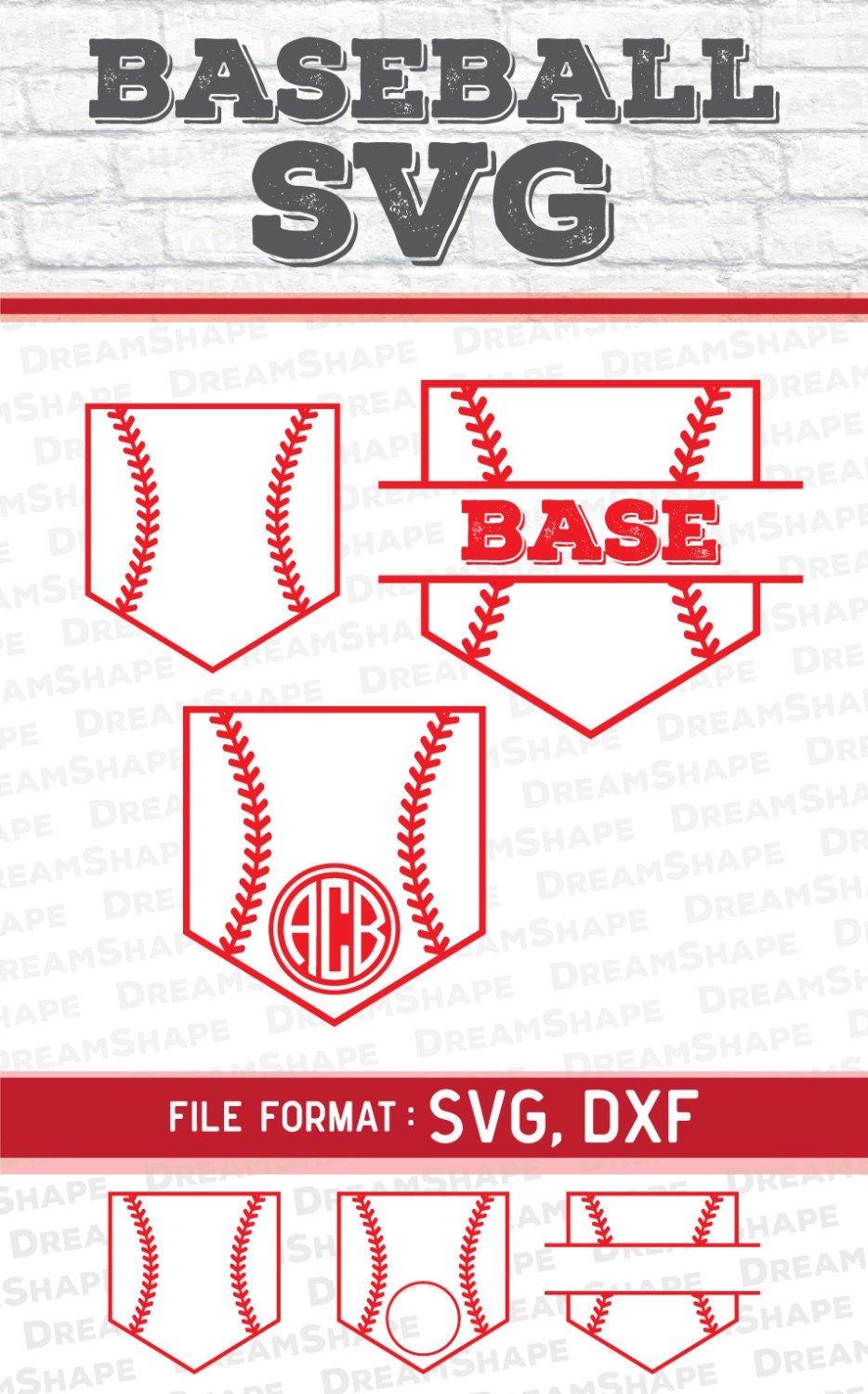 Download Baseball Pocket SVG Cut Files Vinyl Cutters Monogram Cricut