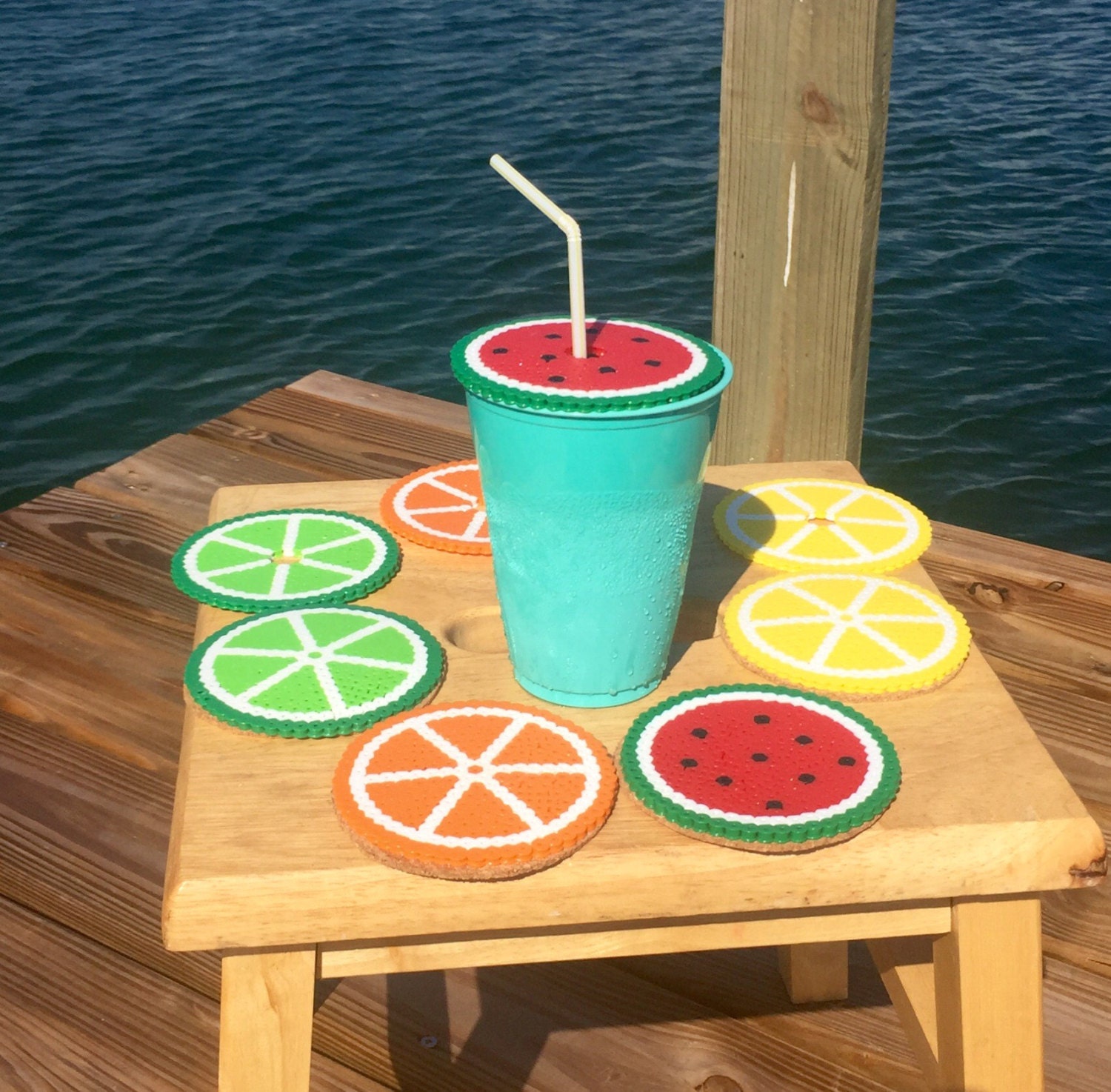 Fruit coasters Coasters Fruit Coaster Fruit by AmeliasWreathsofJoy