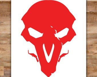 Overwatch Reaper Decal - Reaper Overwatch Decal Death - Video Game Decals Geek Decals Video Game Decor