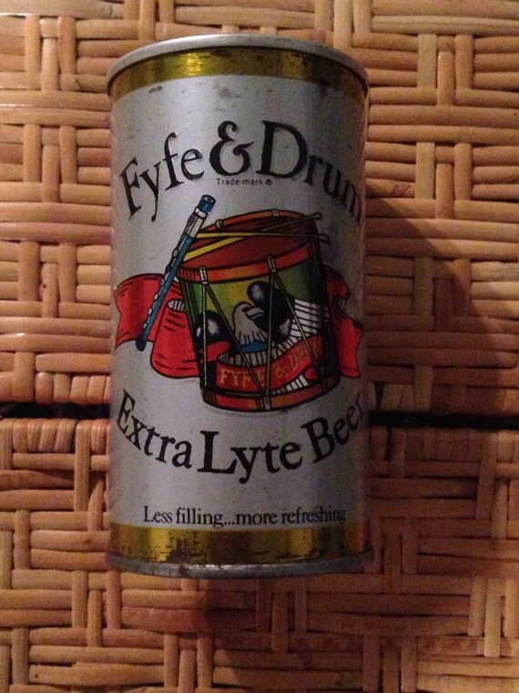 Fyfe & drum beer can