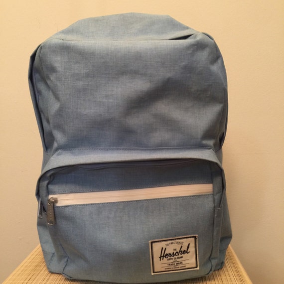 Baby blue Herschel backpack