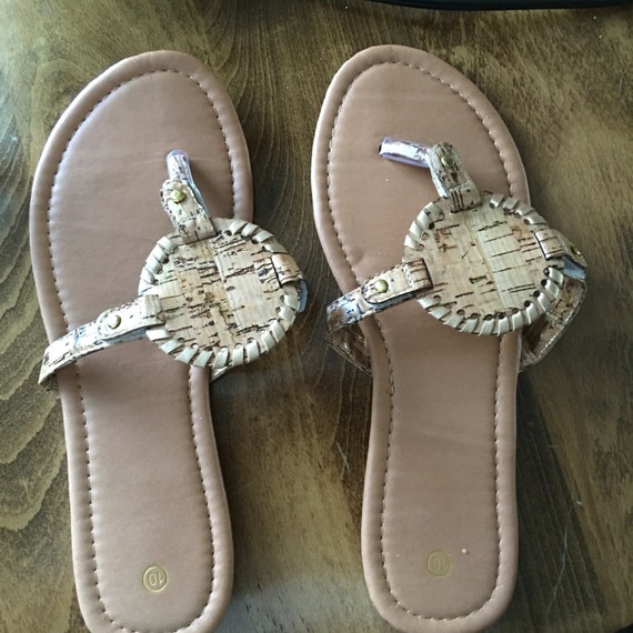 Monogrammed Sandals by MDStitching on Etsy