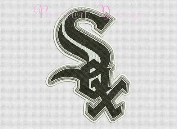 Chicago White Sox 7 Size Embroidery Designs Baseball Logos