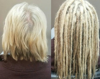 25 Custom Made to Order Human Hair Dreadlock Extensions