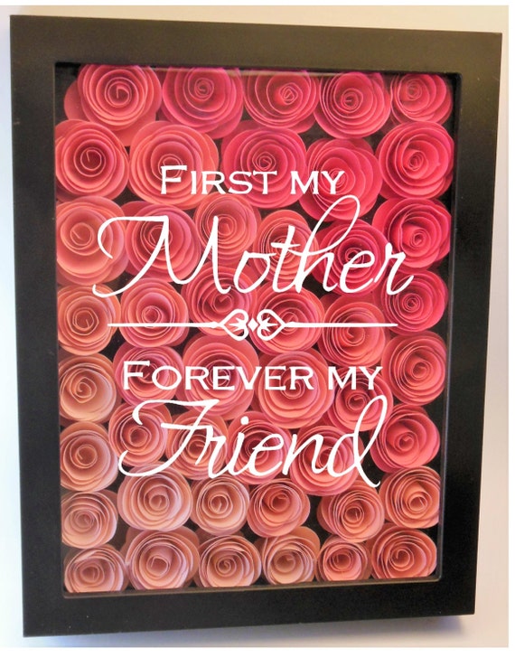 First my mother.... Flower Shadow Box 8x10
