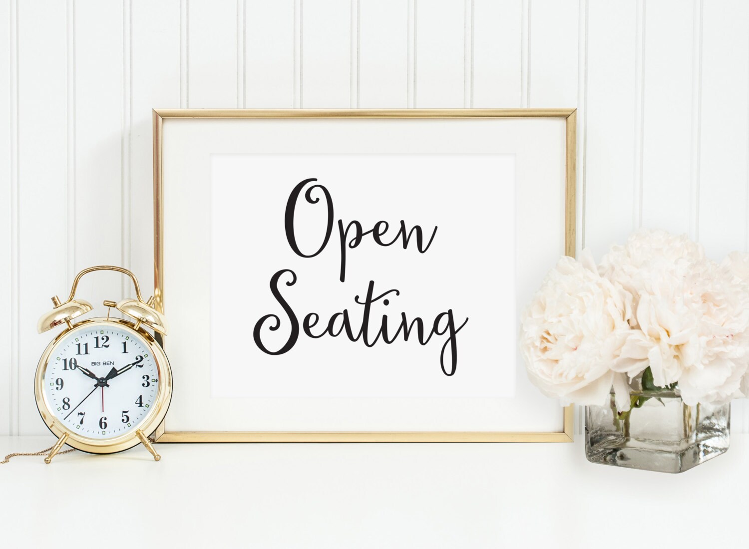 Wedding Open Seating Sign for Reception Wedding Reception