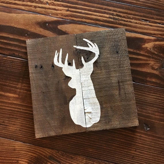 DEER SILHOUETTE Wood Sign