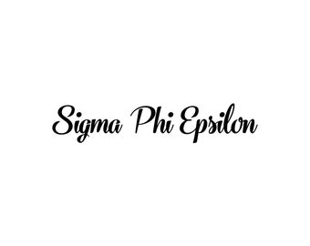 sigma phi epsilon greek letters