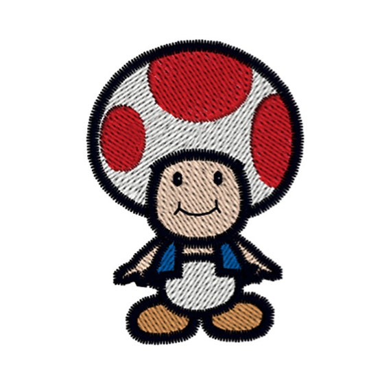 SUPER MARIO TOAD Machine Embroidery Design Instant by BeStitches