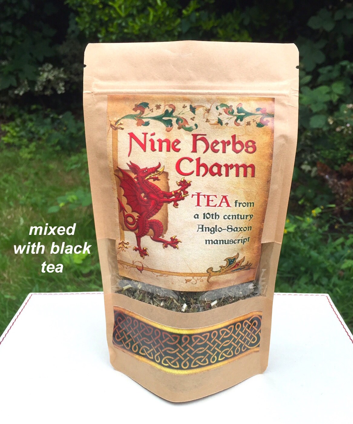 Mixed AngloSaxon Nine Herbs Charm Organic Tea & Black tea 50g