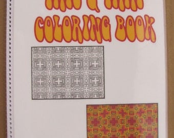 Adult Coloring Book - High End - This & That - 35 Plates - 8.5" X 11" - Coil Bound - Laminated Covers - Hand Drawn