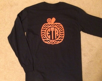 monogram pumpkin shirt